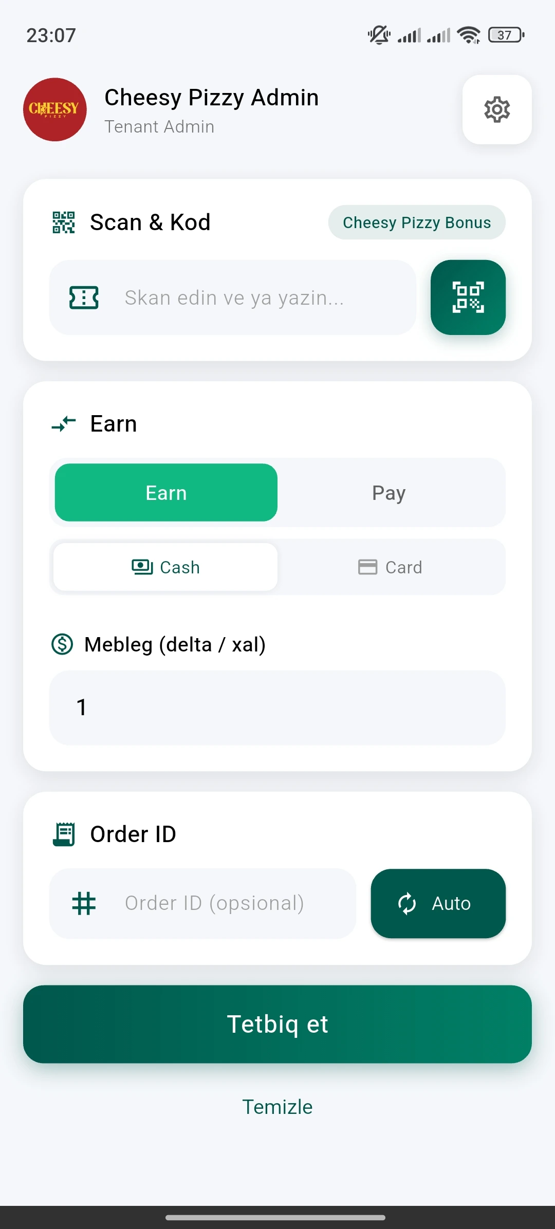 Partner Scan & Earn